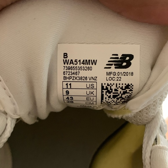 New Balance Women’s 514 White/Silver Running Shoes - Picture 5 of 5